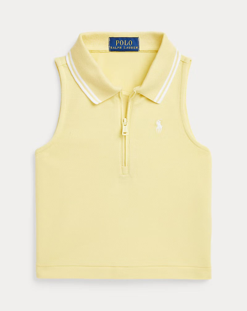 Top sin mangas tipo polo