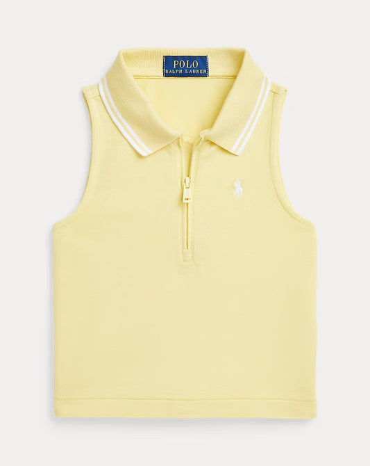 Top sin mangas tipo polo