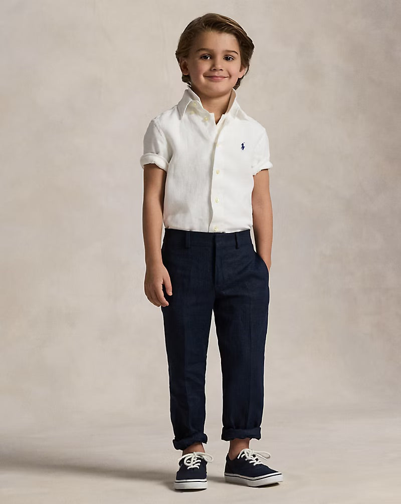 Camisa lino ralph lauren