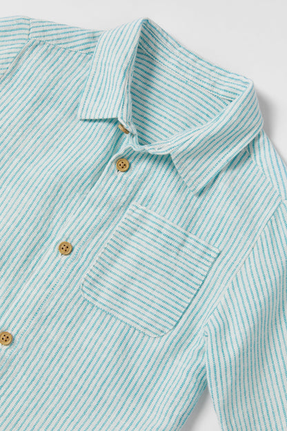 Camisa a rayas lino