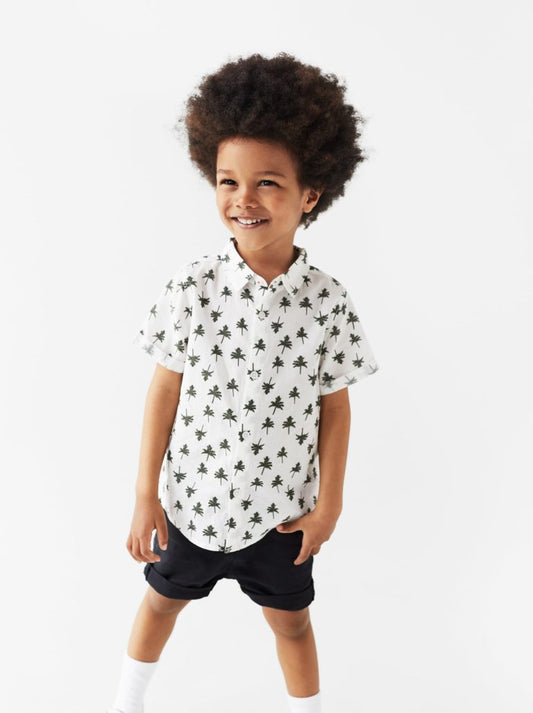 Camisa estampado palmera