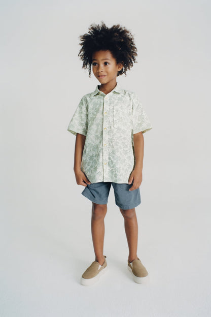 Camisa estampado tropical