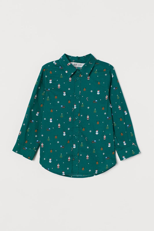 Camisa navidad verde