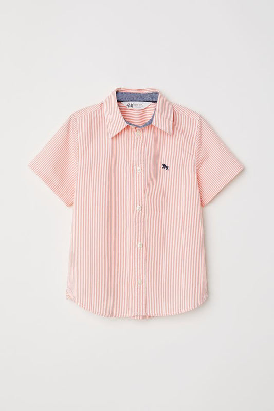 Camisa a rayas manga corta